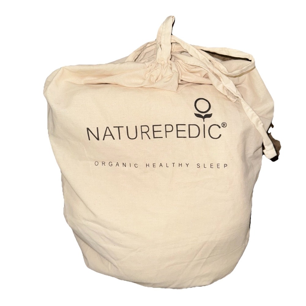 Naturepedic Organic Cotton Fit Flannel Natural Mattress Protect Pad 79x114 King
